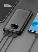 Внешний АКБ NRG Turbo V4 10000 мА-ч,  дисплей, черный, Deppa 33681