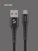 Дата-кабель Armor USB - Micro-USB, 1м, черный, Deppa 72515