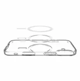 Чехол iPhone 17 KUVETE Ice Crystal MagSafe (прозрачный)