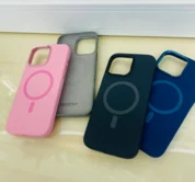 Чехол iPhone 16 Pro NY Metal Silicone (серый)